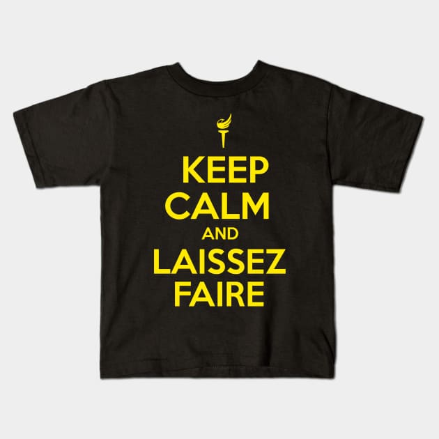 Keep Calm and Laissez Faire Kids T-Shirt by The Libertarian Frontier 